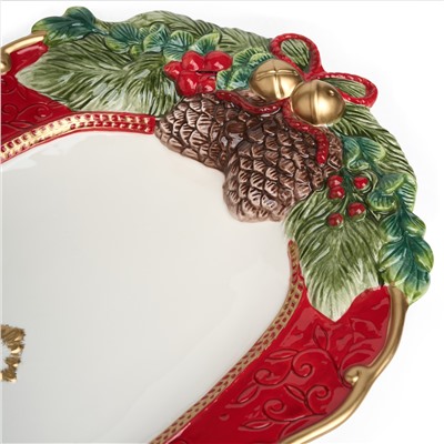 БЛЮДО LEFARD "ШИШКИ" ПРЯМОУГОЛЬНОЕ 47,5*29*5,5 СМ