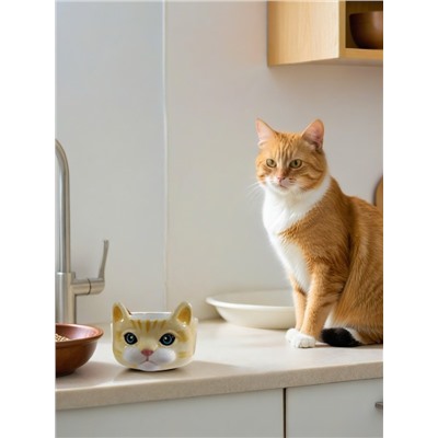 Керамическая миска для животных «Blue eyed cat», 920 ml