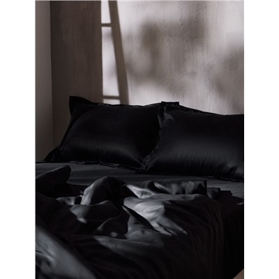 Наволочка SL Home Tencel 70*70+3 см , цв. чёрный