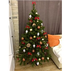 Искусственная ёлка «ЕлкиТорг. Лесная», 120 см, d нижнего яруса 80 см, 264 ПВХ ветки отгибаются