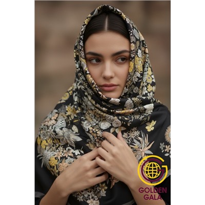 Платок шелковый большой "Парижанка" Арт 2428/41