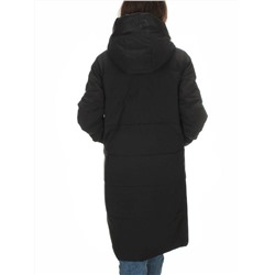 C1046 BLACK Пальто зимнее женское (200 гр. холлофайбер)
