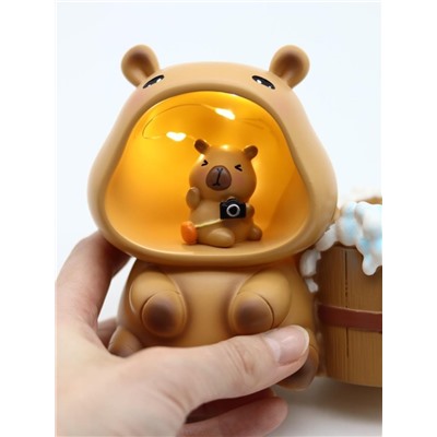 Ночник - подставка для канцелярских принадлежностей "Capycamera" (13.8 см)