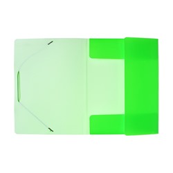 Папка на резинке А4, 500 мкм, Calligrata Neon, корешок 30 мм, неоновая, салатовая