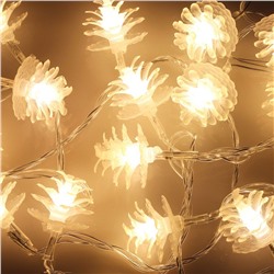 Гирлянда Шишки 20LED теплые