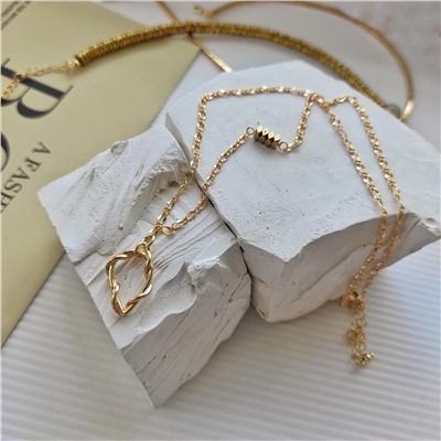 Сет из 3х украшений гематит золотые оттенки с раухтопазом