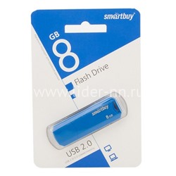 USB Flash 8GB SmartBuy CLUE синий 2.0