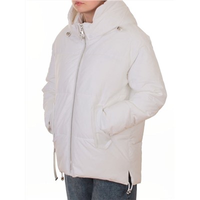 2387 WHITE Куртка зимняя женская (150 гр. холлофайбер)