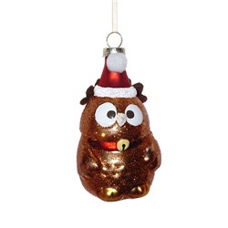 Украшение новогоднее "Сова", L5,5 W5 H10 см