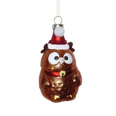 Украшение новогоднее "Сова", L5,5 W5 H10 см