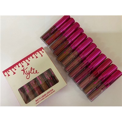 Kylie блеск для губ матовый 12 тонов( потертая упаковка)