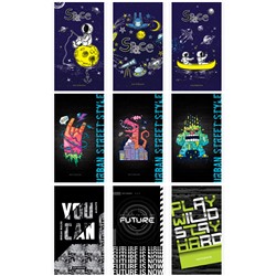 Блокнот А6 48л. на скрепке ArtSpace "Boys trend. Микс"