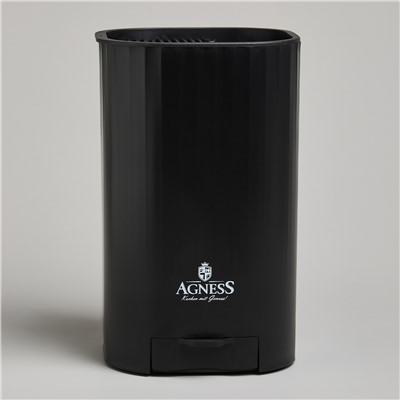 ПОДСТАВКА ДЛЯ НОЖЕЙ AGNESS С ТОЧИЛЬНЫМ КАМНЕМ 13,6*14,6*23 СМ
