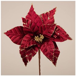 ЦВЕТОК ИСКУССТВЕННЫЙ "ПУАНСЕТИЯ" ДИАМЕТР=30 СМ. (МАЛ=48/КОР=360ШТ.)