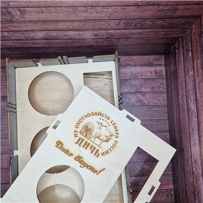 Брендированная деревянная коробка "СОБЕРИ САМ"