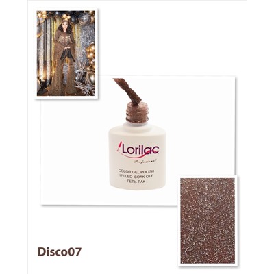 Гель лак Lorilac Professional Disco (светоотражающий) № 7 10 ml