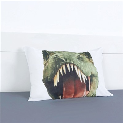 Постельное бельё "Этель" 1,5 сп Green Dino (вид 2) 143х215см, 150х214см, 50х70см1 шт, 100% хл, бязь
