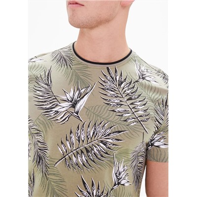 Big & Tall Leaf Print T-Shirt