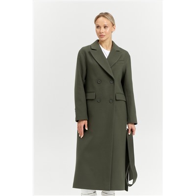 Пальто женское демисезонное 26102 (хаки)
