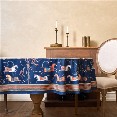 СКАТЕРТЬ ОВАЛЬНАЯ "PASSAGE"140Х300СМ ,БЕЛЫЙ, 100% ХЛОПОК,ТВИЛ, ПРОПИТКА