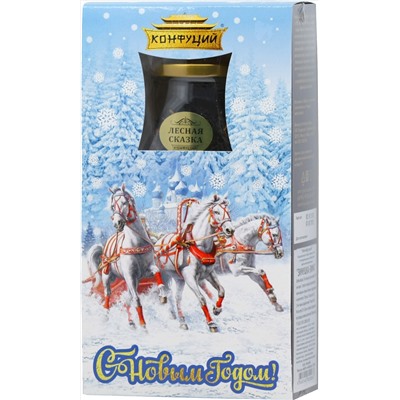 Конфуций. Новый год. Набор Чайная пара. Зимушка-Зима 110 гр. карт.упаковка