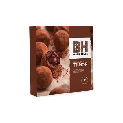 Пирожное мини Шоколадный птифур трюфель Baker House 225г 1/10