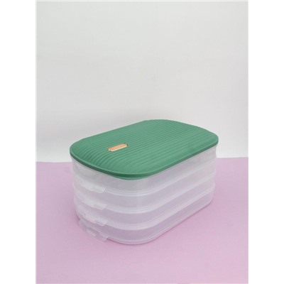 Контейнер для хранения 4 яруса «Quadruple», green (15,5*32*20,3 см)