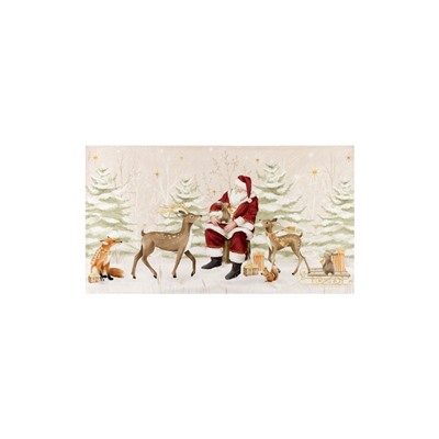 Полотенце Этель Christmas forest, 40×73 см, 100% хлопок, саржа 190 г/м²