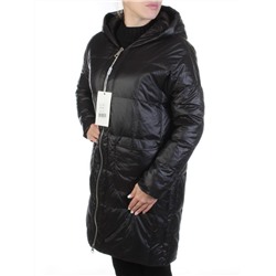 8808 BLACK Пальто женское демисезонное (100 гр. синтепон)