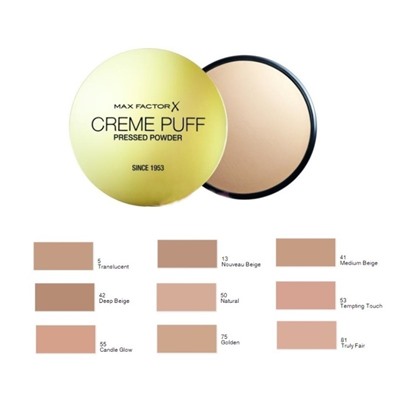 1 MaxFactor Пудра CREME PUFF  GOLD 05 translucent
