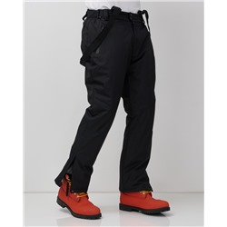 Горнолыжные мужские брюки зимние черного цвета 9800Ch