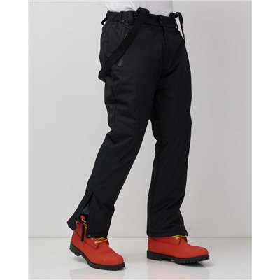 Горнолыжные мужские брюки зимние черного цвета 9800Ch