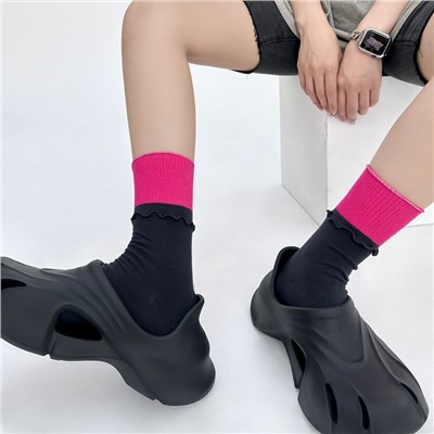 Tide, cotton trend knee socks for men and women, internet celebrity, mid-length