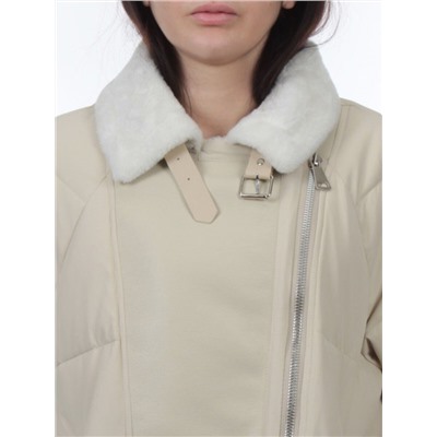 S24-263 BEIGE Куртка демисезонная женская (100 гр. холлофайбер)