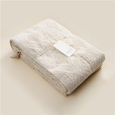Плед SL Home Cotton 200*240 см , 100% хлопок, 370 гр/м2