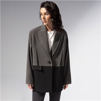 Жакет с контрастными швами, Решительный ход