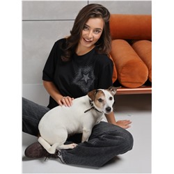 Футболка "Звезда" черный женская