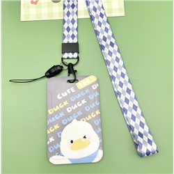 Футляр для карт на ленте "Duck cute 100 %"