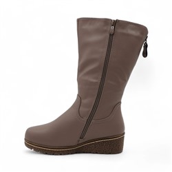 Зимние женские сапоги Н3595-17 светло-коричневые