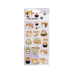 Наклейки объемные MESHU "Shiba Inu,", 10*23см, пакет европодвес
