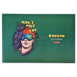 Альбом д/рисования 40л, "Сова" (А-4, блок-белый офсет 100гр/м2, обложка картон - полноцв.печать, выборочный ТВИН-лак, на скрепке)