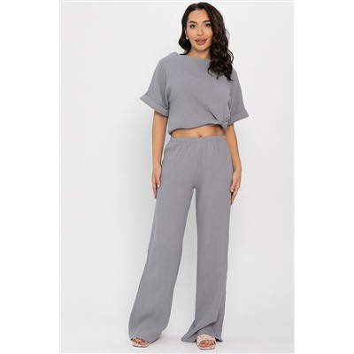 Брюки-палаццо Муслин (серые) Б14581-52М