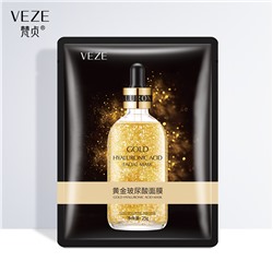 Тканевая маска для лица с коллагеном и золотом «Venzen 24к Pure», 25 г