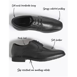 Kids’ Leather School Shoes (13 Small - 10 Large)