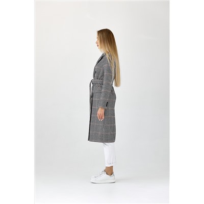 Пальто женское демисезонное 25415 (клетка britny)