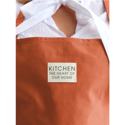 Фартук Этель Kitchen 60х70 см, цвет оранжевый, 100% хлопок, саржа 220 г/м2