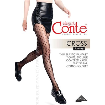 Колготки женские Fantasy Cross Conte Дроп