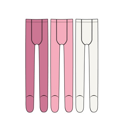 Колготки для девочки, 3 пары