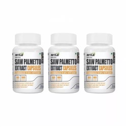 Набор экстракта Со Пальметто (3 x 60 кап, 160 мг), Saw Palmetto Extract Set, произв. Nutrija