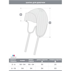 Шапка ушанка утепленная для девочки NIKASTYLE 11з15824 Ягода